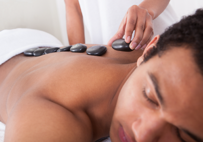 Hot stone massage 90 min session